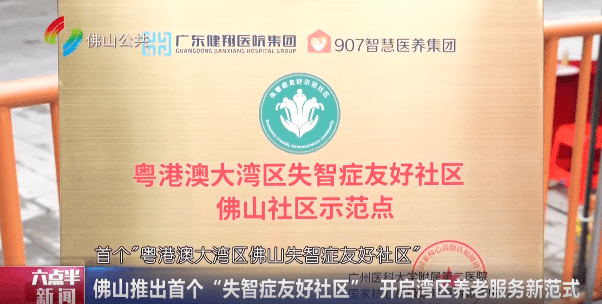 佛山推出首个“失智症友好社区” 开启湾区养老服务新范式