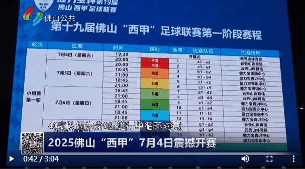2025佛山“西甲”7月4日震撼开赛